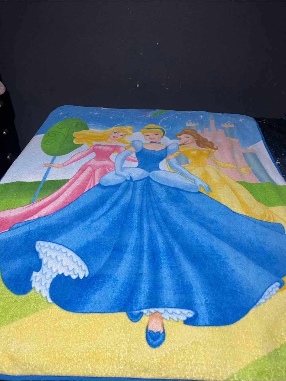 Vintage Disney Princess Fleece Blanket The Northwest Co Y2K